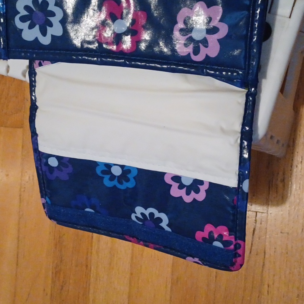 Vera Bradley lunch bag tote blue Ellie Flowers pattern - Picture 6 of 7
